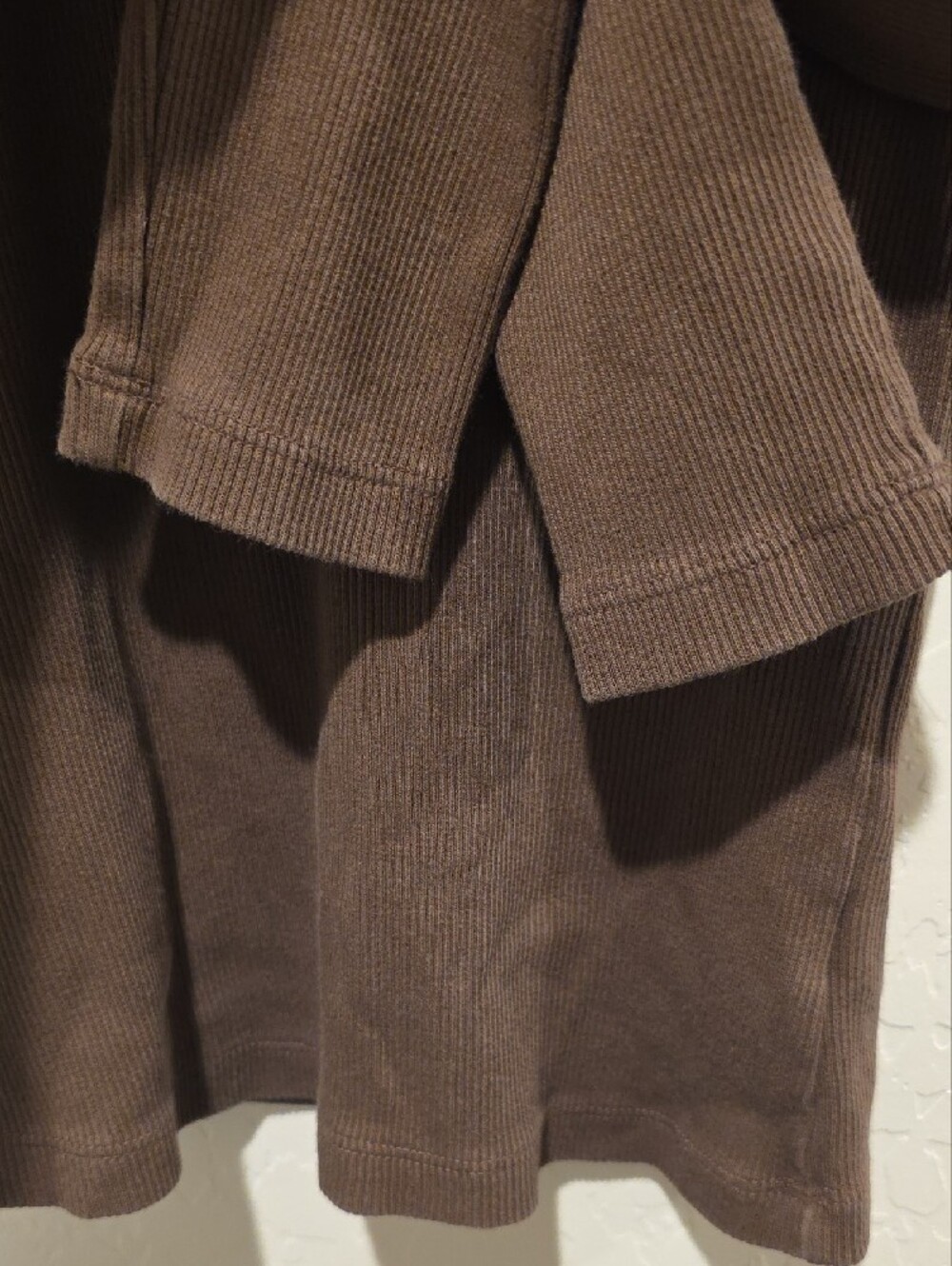 Universal Thread Brown Scoop Neck Long Sleeve Top - Picture 3 of 6